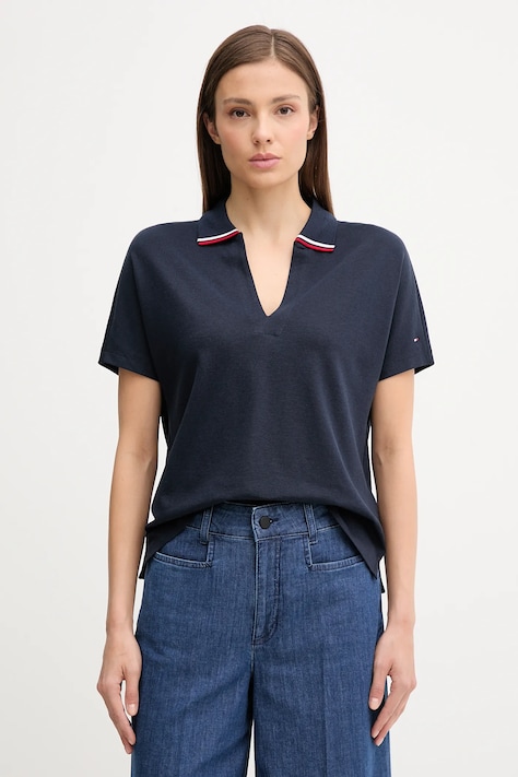Поло Tommy Hilfiger цвет синий WW0WW46512