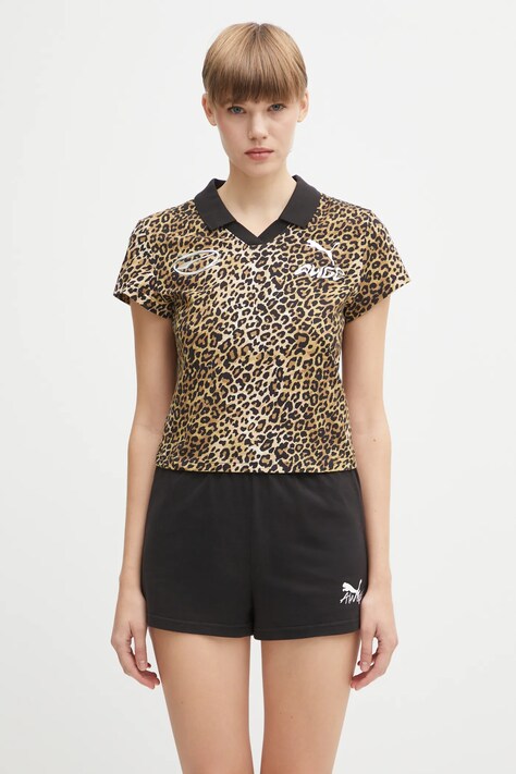Хлопковое поло Puma PUMA x A$AP ROCKY цвет чёрный 636099