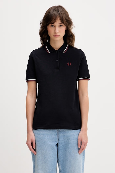 Fred Perry polo bawełniane kolor granatowy G3600