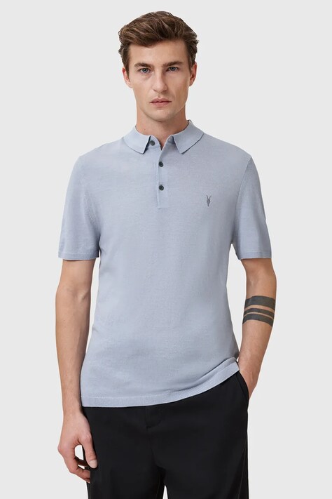 AllSaints polo din lână MODE uni, M086KB