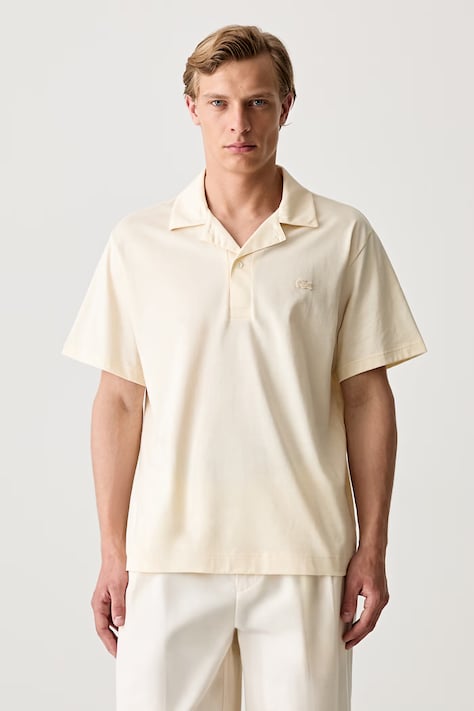 Lacoste Men's cotton Polo shirt beige DH5928