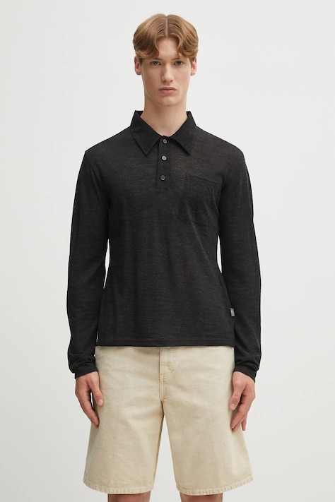 MM6 Maison Margiela longsleeve in cotone colore nero SH2GL0004.M20123.899
