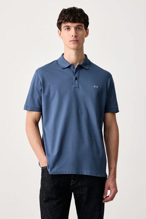 Paul&Shark Polo męskie bawełniane Knitwear niebieskie 99311001