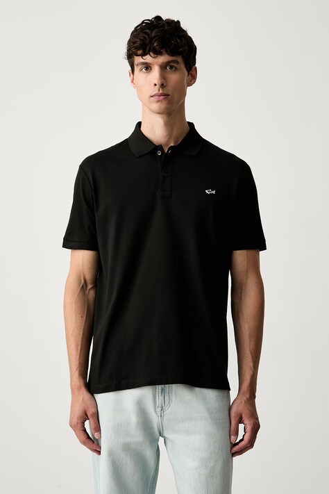 Paul&Shark polo męskie bawełniane Knitwear czarne 99311001