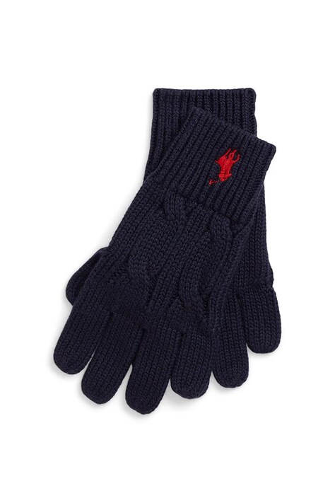 Dječje rukavice Polo Ralph Lauren boja: tamno plava, 323P00672001