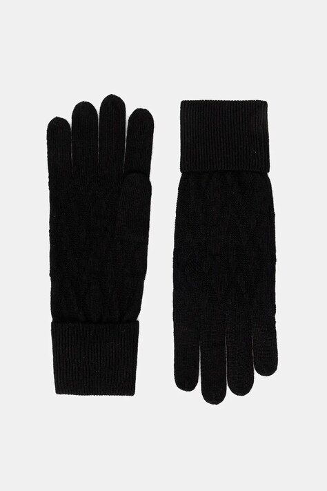 Armani Exchange rękawiczki wełniane damskie kolor czarny XW002141 AF11956