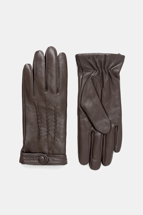 Δερμάτινα γάντια Marciano Guess χρώμα: καφέ, 5BGZ04 9423Z