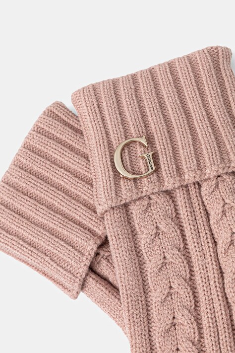 Guess rękawiczki damskie kolor różowy AW5382 POL02