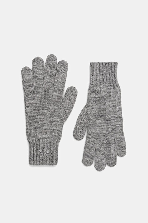 Armani Exchange rękawiczki z dodatkiem wełny damskie kolor szary XW001521 AF16181