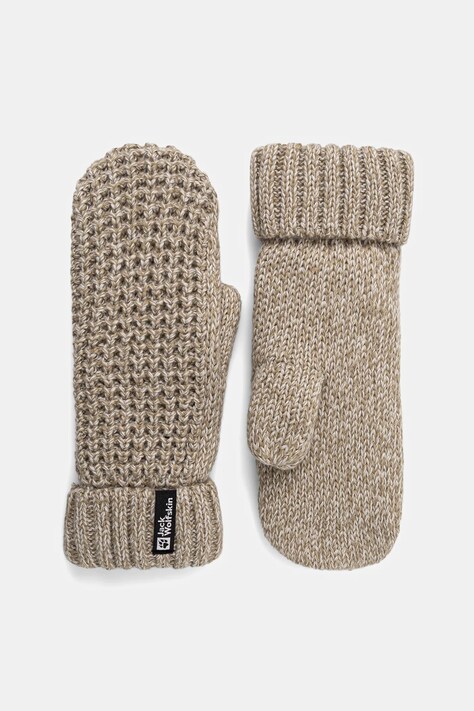Jack Wolfskin rękawiczki MEDLEY KNIT damskie kolor beżowy A65233