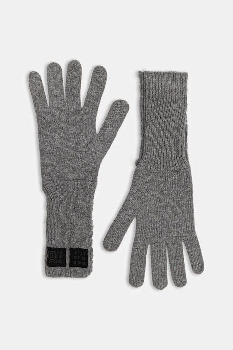 Рукавиці з додаванням вовни MM6 Maison Margiela колір сірий S62TS0078.M13198.854
