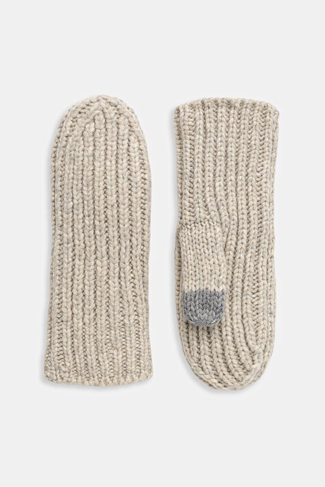 Перчатки с примесью шерсти UGG CHUNKY цвет серый 101022