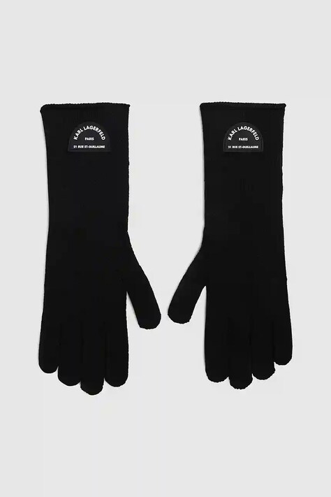 Rukavice Karl Lagerfeld boja: crna, A4W33014