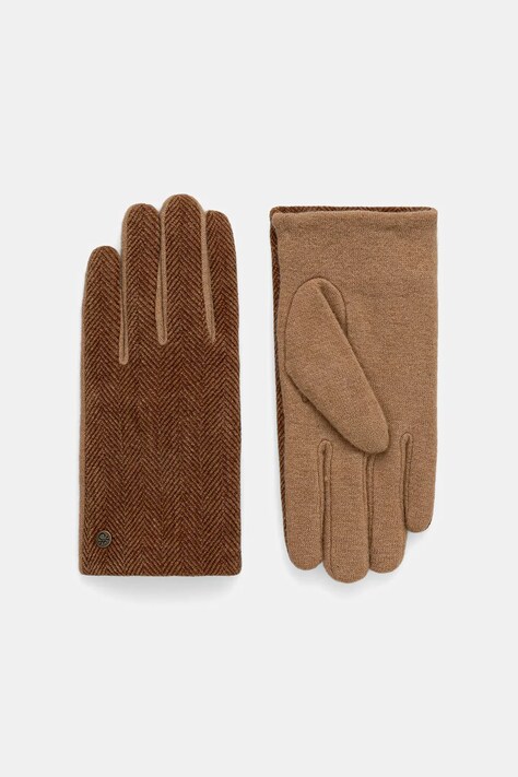 Rokavice United Colors of Benetton bež barva, 6YGSDG00D