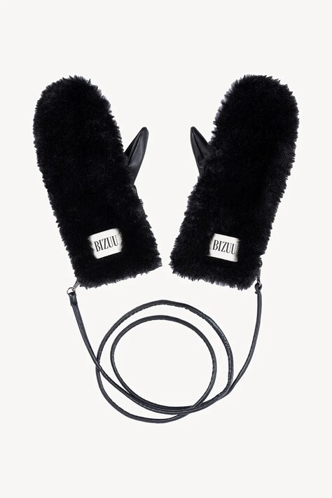 Bizuu rękawiczki ROKKA damskie kolor czarny ROKKA CZARNY