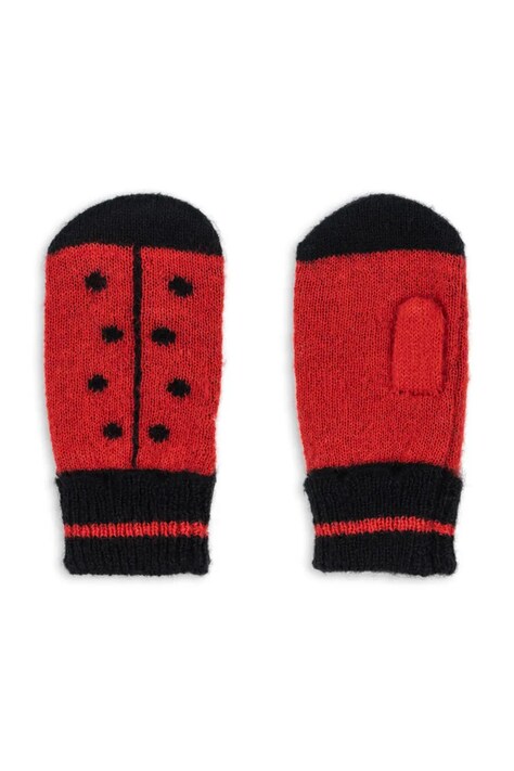 Konges Sløjd rękawice dziecięce LADYBUG MITTENS kolor czerwony KS103495