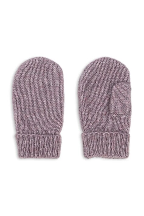 Konges Sløjd rękawiczki dziecięce ISA MITTENS kolor fioletowy KS103476