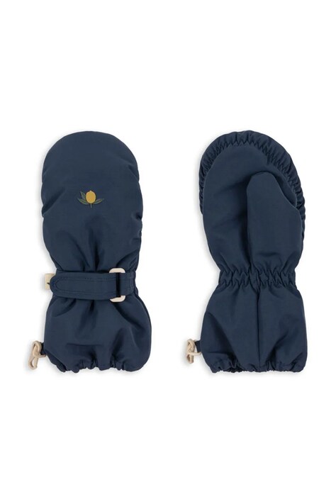 Konges Sløjd rękawiczki dziecięce NOHR SNOW MITTENS SOLID kolor granatowy KS103516
