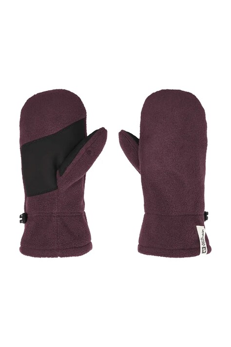 Jack Wolfskin rękawiczki FLEECE MITTEN K kolor fioletowy A65446