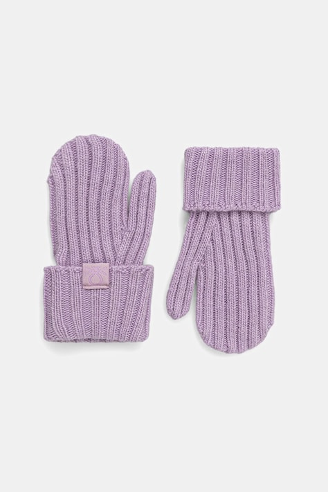 United Colors of Benetton mănuși pentru bebeluși culoarea violet, 126WGG008
