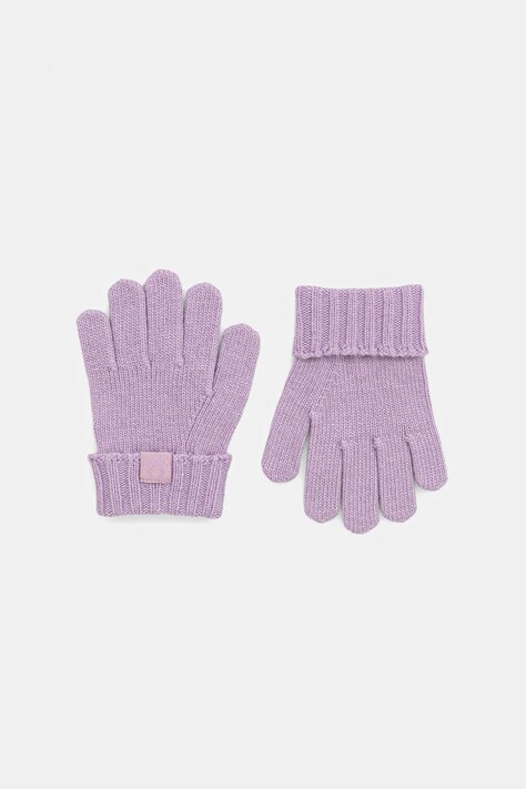 United Colors of Benetton mănuși pentru bebeluși culoarea violet, 126WGG009