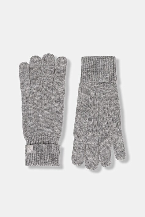 Calvin Klein rękawiczki kaszmirowe męskie kolor szary LV14D8016G