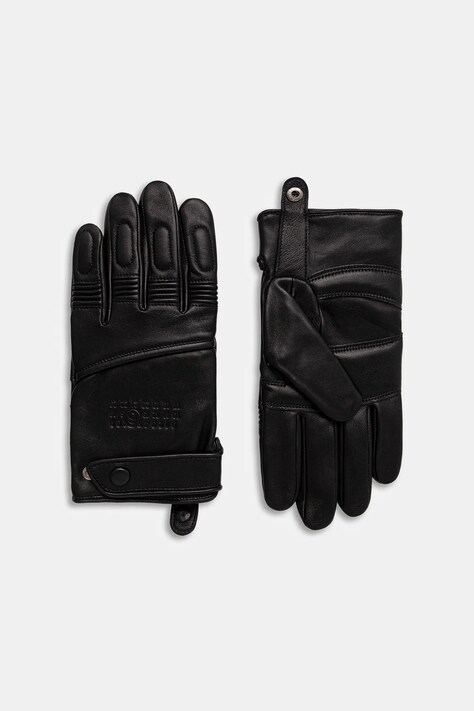 MM6 Maison Margiela rękawiczki skórzane x Agnelle męskie kolor czarny SH2TS0003.M07014.900