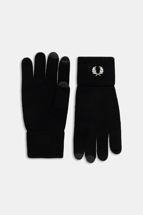 Ръкавици Fred Perry мъжки в черно C1139