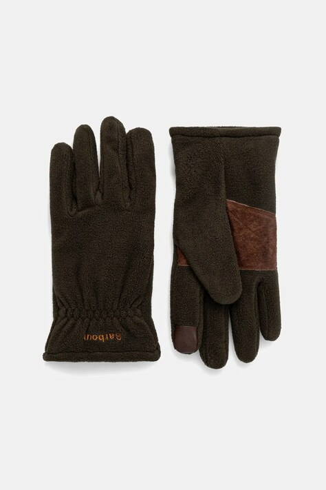 Barbour rękawiczki Coalford Fleece męskie kolor zielony MGL0108