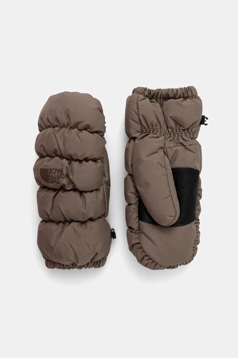The North Face rękawice narciarskie Montana kolor brązowy NF0A88JQBOW1