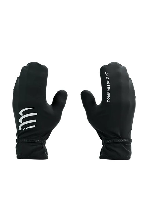 Γάντια Compressport Hurricane χρώμα: μαύρο, XGLU885