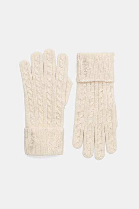 Gant rękawiczki z dodatkiem wełny kolor beżowy 4930022