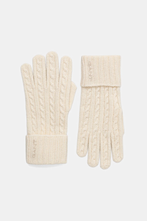 Gant rękawiczki z dodatkiem wełny kolor beżowy 4930022