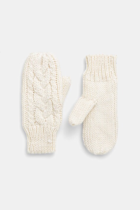 Eisbar rękawiczki z dodatkiem wełny Afra Mittens kolor beżowy E80135