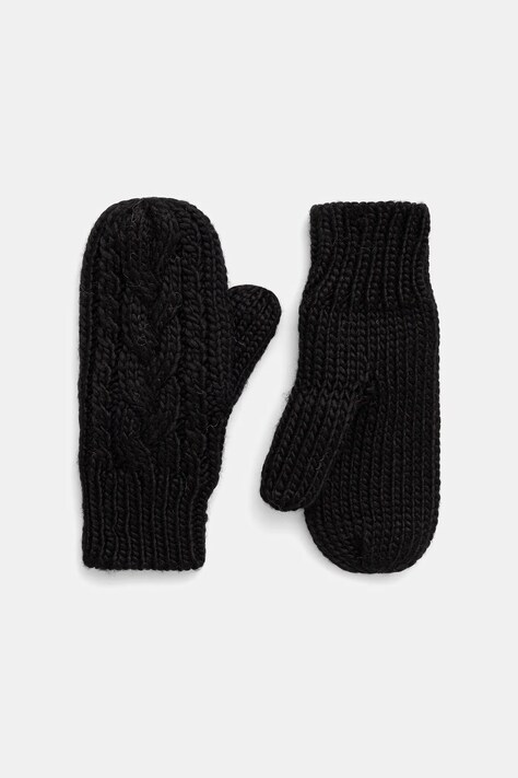 Eisbar rękawiczki z dodatkiem wełny Afra Mittens kolor czarny E80135