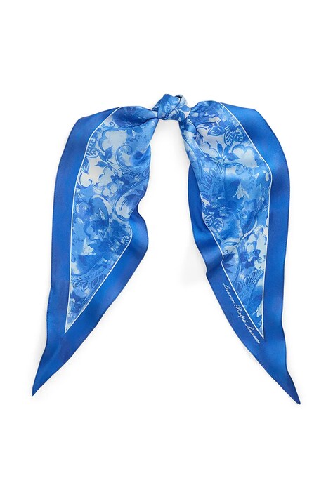Lauren Ralph Lauren chusta damska kolor niebieski wzorzysta 454980726