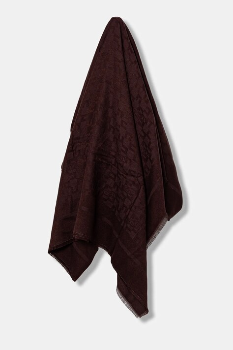 Платок Elisabetta Franchi цвет бордовый однотонный SC10F56E2