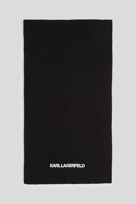 Šála Karl Lagerfeld dámská, černá barva, A3W33144