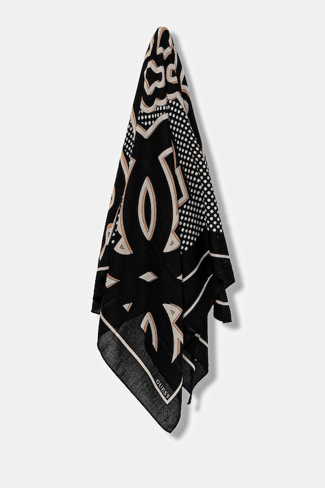 Guess chusta KEFIAH damska kolor czarny wzorzysta AW5342 POL03