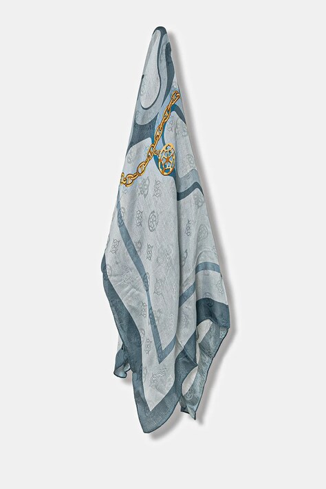 Σάλι Guess KEFIAH χρώμα: μπλε, AW5350 VIS03