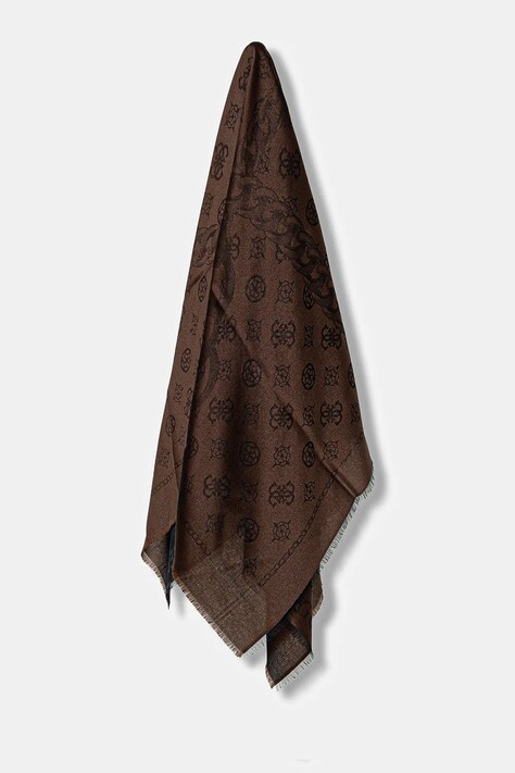 Σάλι Guess KEFIAH χρώμα: καφέ, AW5353 POL03