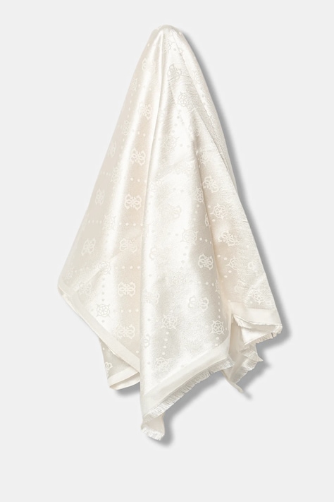 Šal Guess boja: bijela, s uzorkom, AW5359 POL03