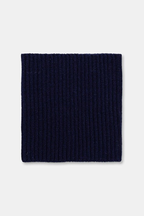 United Colors of Benetton o eșarfă cu lână culoarea bleumarin, uni, 1344DU01M