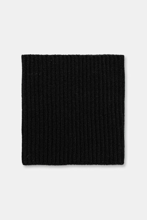 United Colors of Benetton o eșarfă cu lână culoarea negru, uni, 1344DU01M