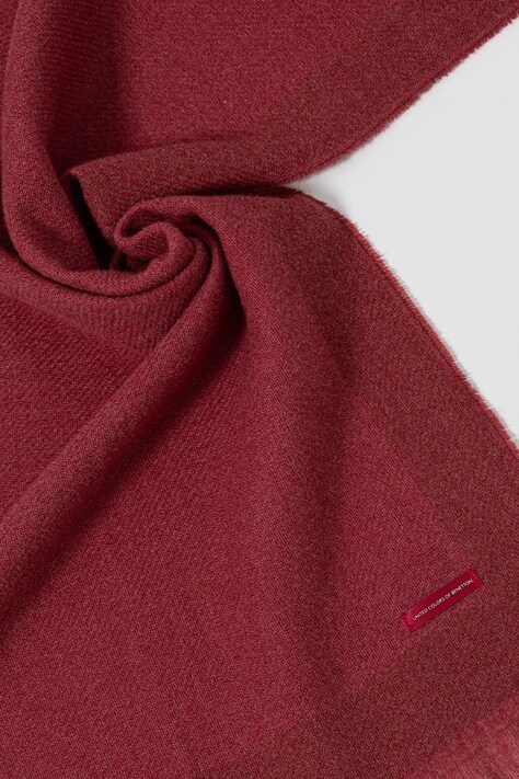 Šál United Colors of Benetton ružová farba, vzorovaný, 67M5DU01U