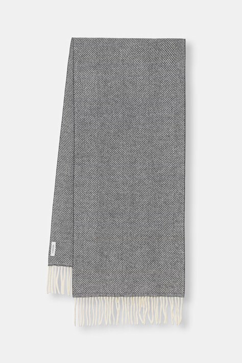 Lanvin szalik damski wełniany szary