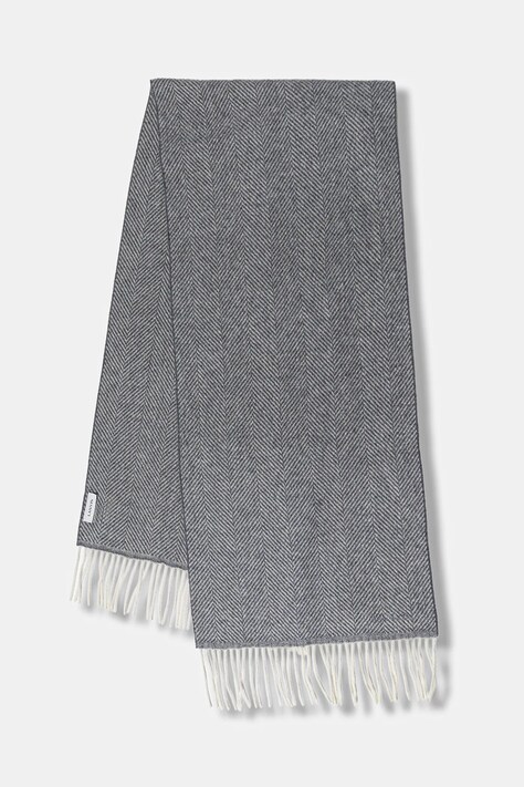 Lanvin chusta jedwabna damska kolor niebieski wzorzysta 710002440