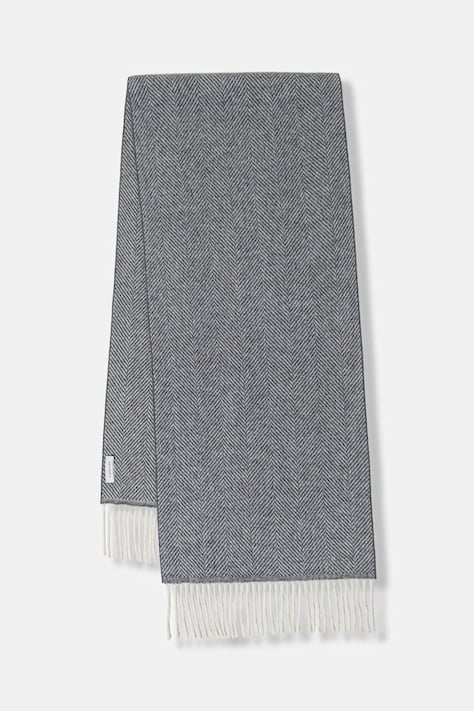 Μεταξωτό φουλάρι Lanvin χρώμα: μπλε, 710002440