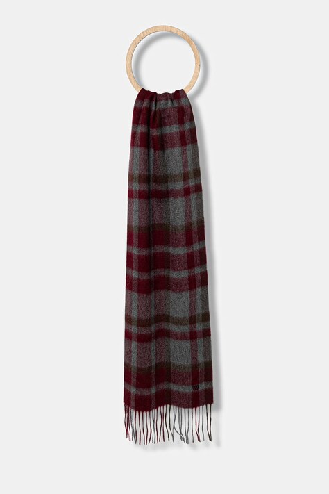 Кашемировый шарф Weekend Max Mara CATONE цвет серый узор 2525546015600