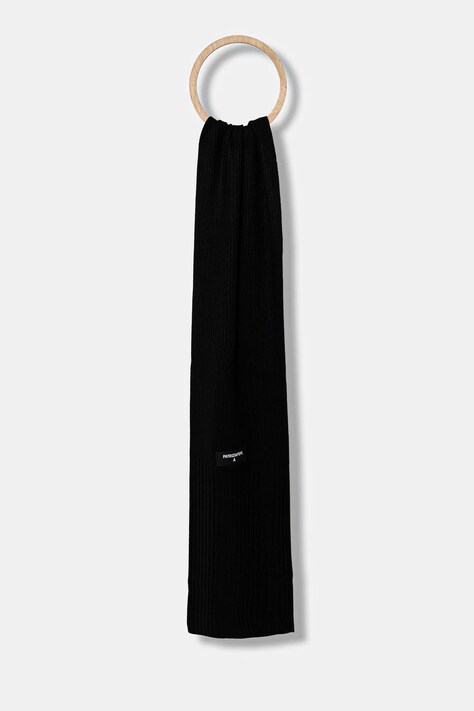 Patrizia Pepe eșarfă cu lână culoarea negru, uni, 2F0110 K9O3A